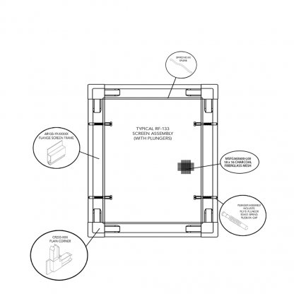 RFCA1 - Roll-Formed Casement Screen