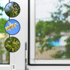 Window screens with allergy-blocking mesh can weatherproof your home against sniffs and sneezes in the spring. Block allergens and other spring weather conditions.